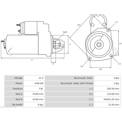 Z28738R — ZIKMAR — Стартер