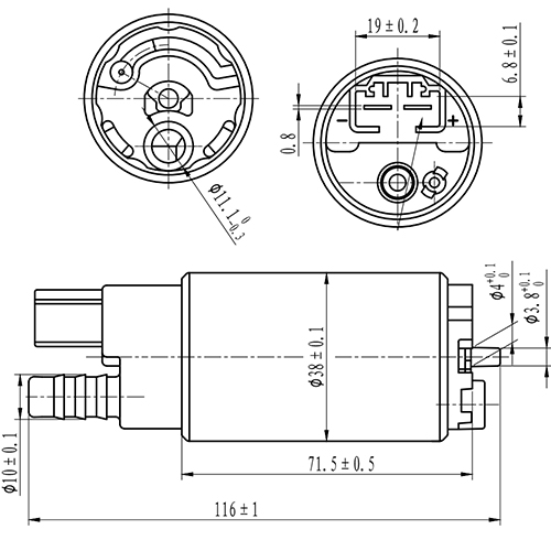 Z61184R — ZIKMAR — Топливный насос (вставка)