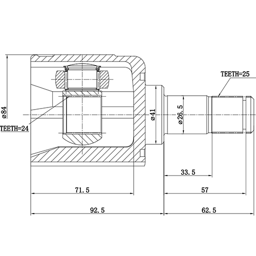 Z87079R — ZIKMAR — Шрус Внутренний