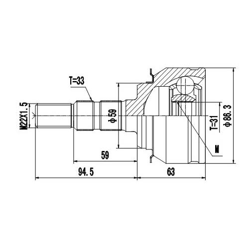 Z87351R — ZIKMAR — Шрус Наружный