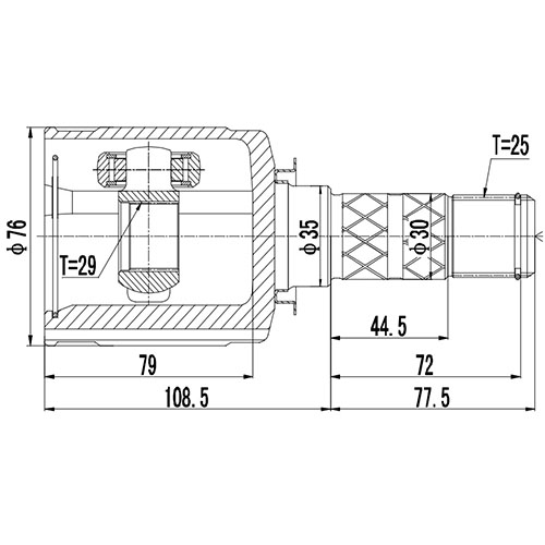 Z88941R — ZIKMAR — Шрус Внутренний