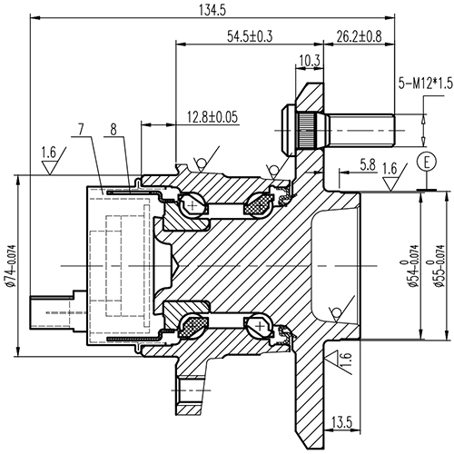 Z89567R — ZIKMAR — Ступица задняя