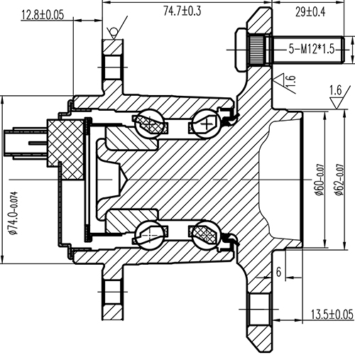 Z89648R — ZIKMAR — Ступица задняя