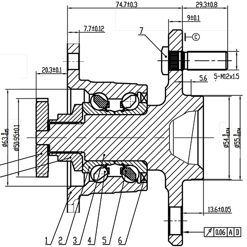 Z89871R — ZIKMAR — Ступица задняя с ABS