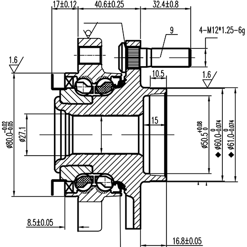 Z89901R — ZIKMAR — Ступица передняя